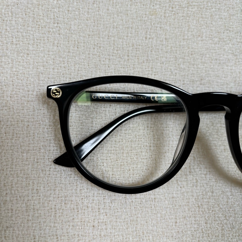 GUCCI Black Round Glasses GG0027O - Picture 7 of 16